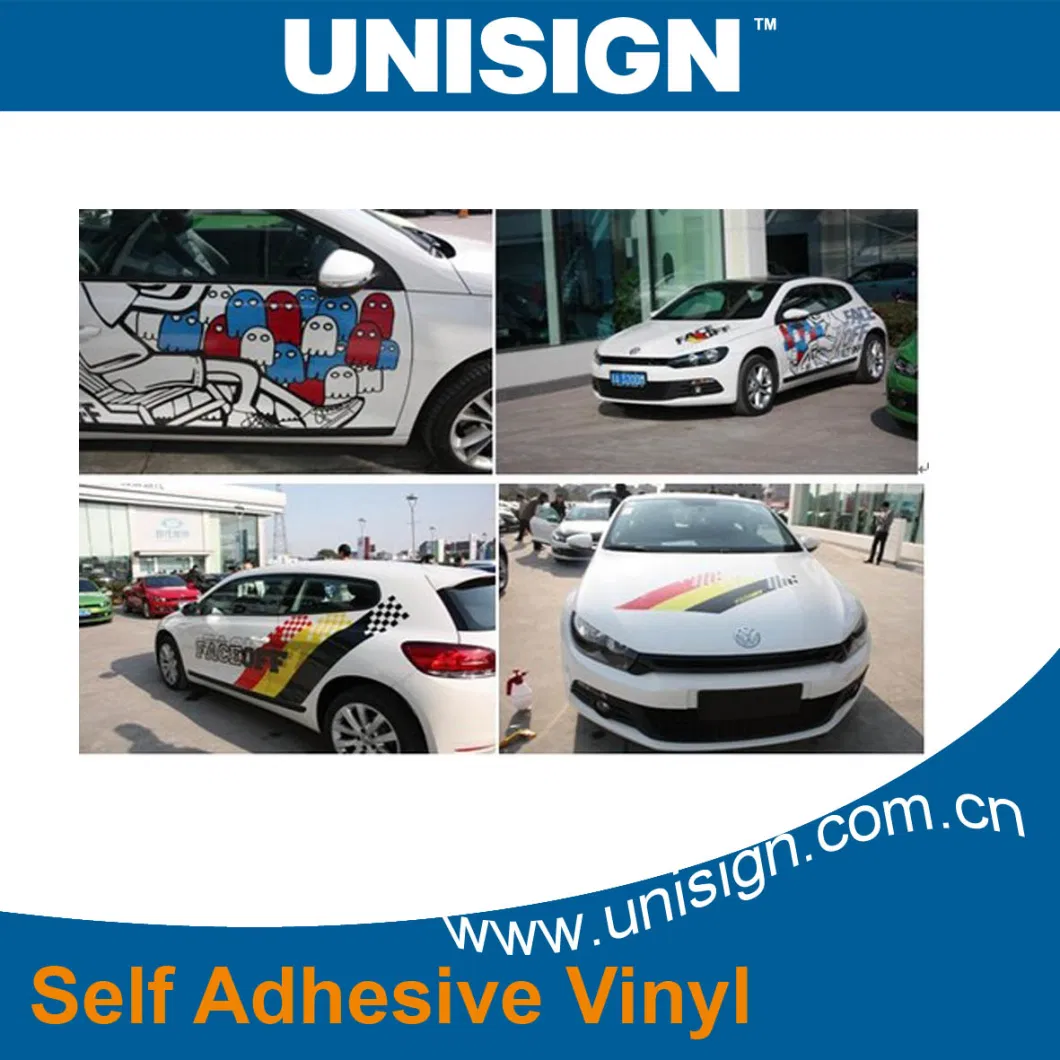 Unisign Durable PVC Body Stickers Digital Printing Vinyl Advertising Material